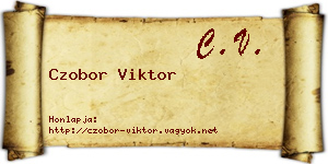 Czobor Viktor névjegykártya